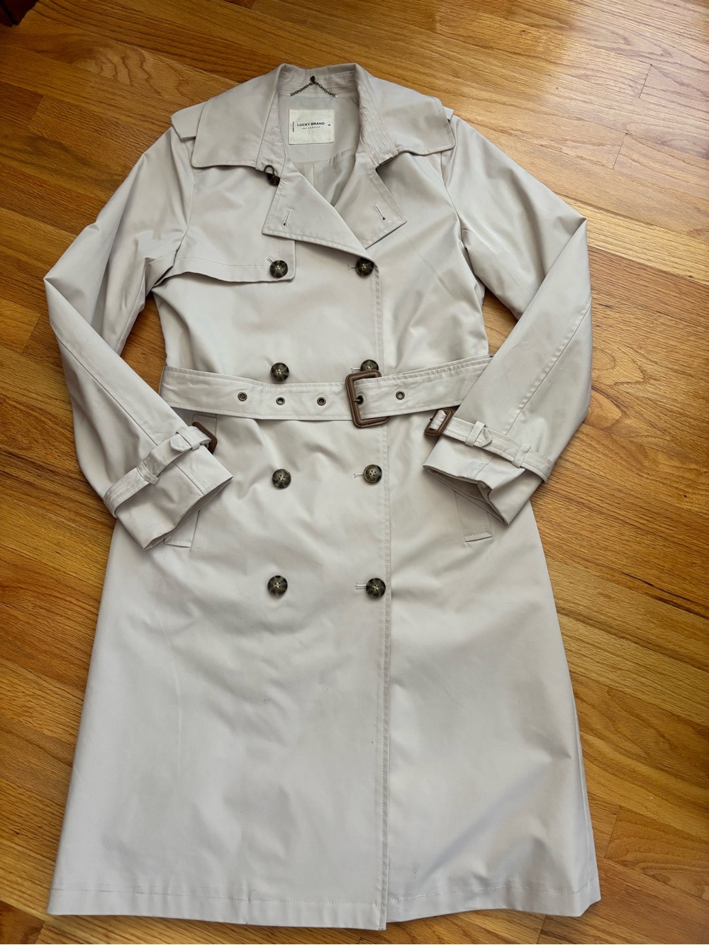 LUCKY BRAND Slim Trench Coat